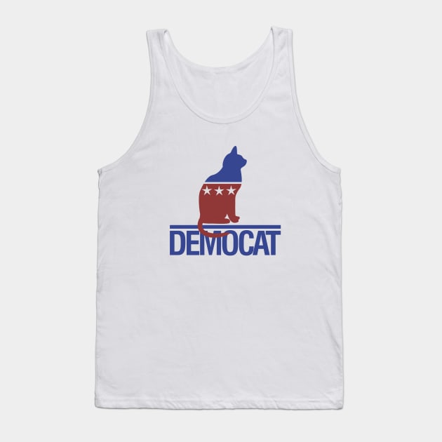 Democat democrat cat Tank Top by bubbsnugg